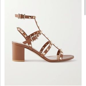 Brown Valentino Block Heel Sandal